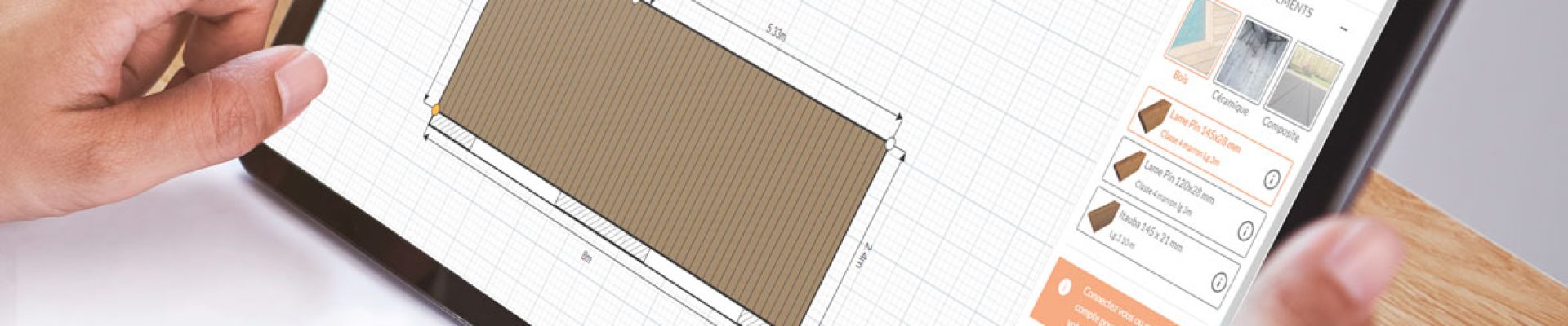 Mockup calculateur de terrasse Terrassteel